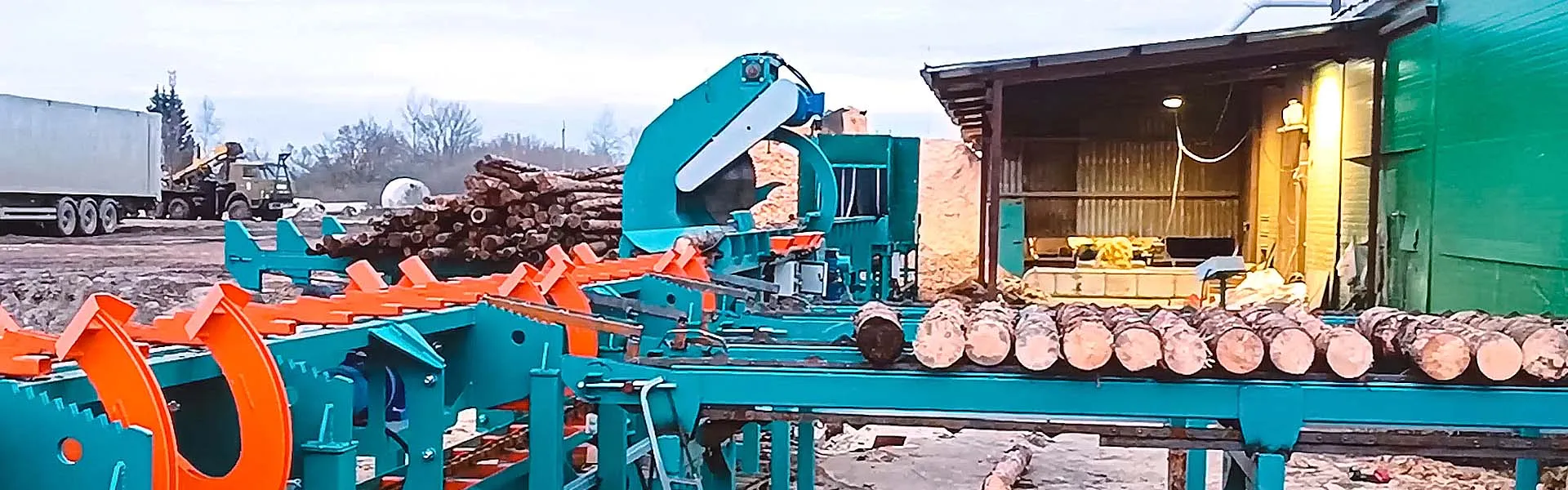 Линия сортировки и раскряжевки бревна Cronver LSR 1250