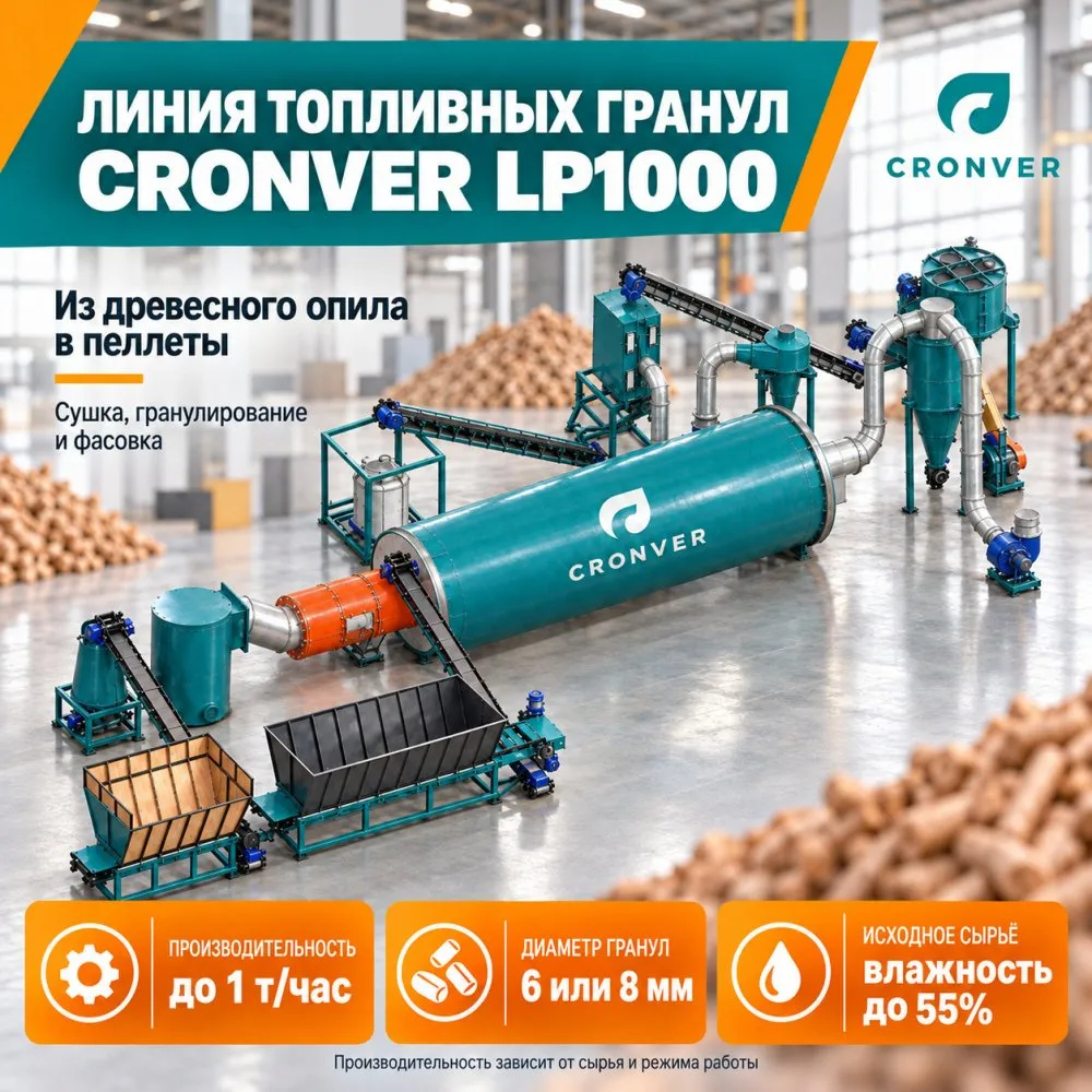 Линия гранулирования CRONVER LP 1000