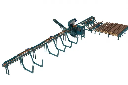 Дровокольно - раскряжевочно - сортировочная линия Cronver DRS 900