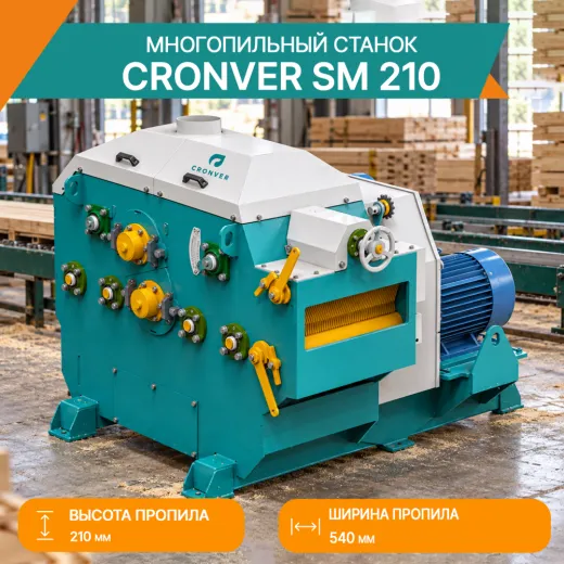 Многопильный станок Cronver SM 210